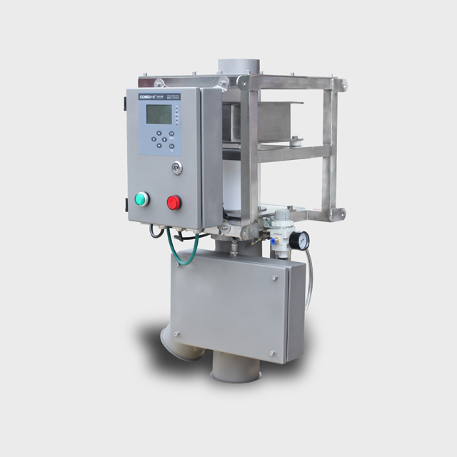 Separador de metal para alimentos conveniente com alarme