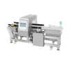 Detector de metais com rejeição de alavanca de pressão para embalagens pequenas 