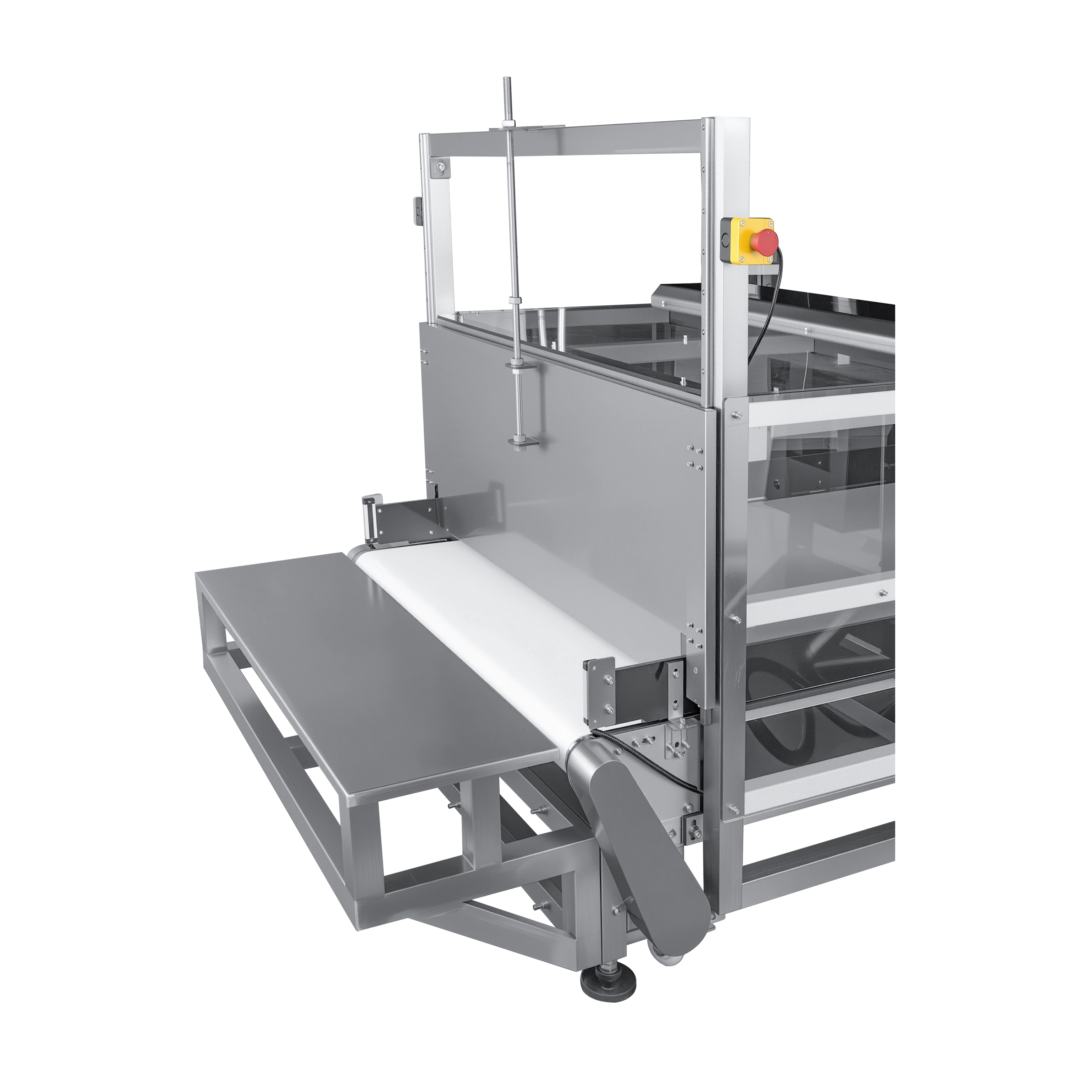 Detector de metais com quatro tampas transparentes para produtos eletrônicos