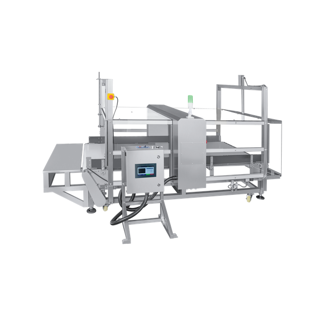 Detector de metais com quatro tampas transparentes para produtos eletrônicos