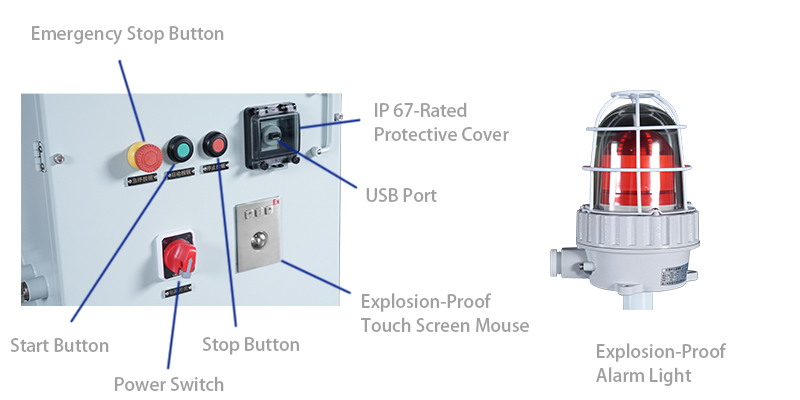 detalhes do verificador de peso &agrave; prova de explos&atilde;o 