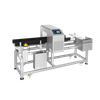 Detector de metais com rejeição de empurrador para produtos de médio porte