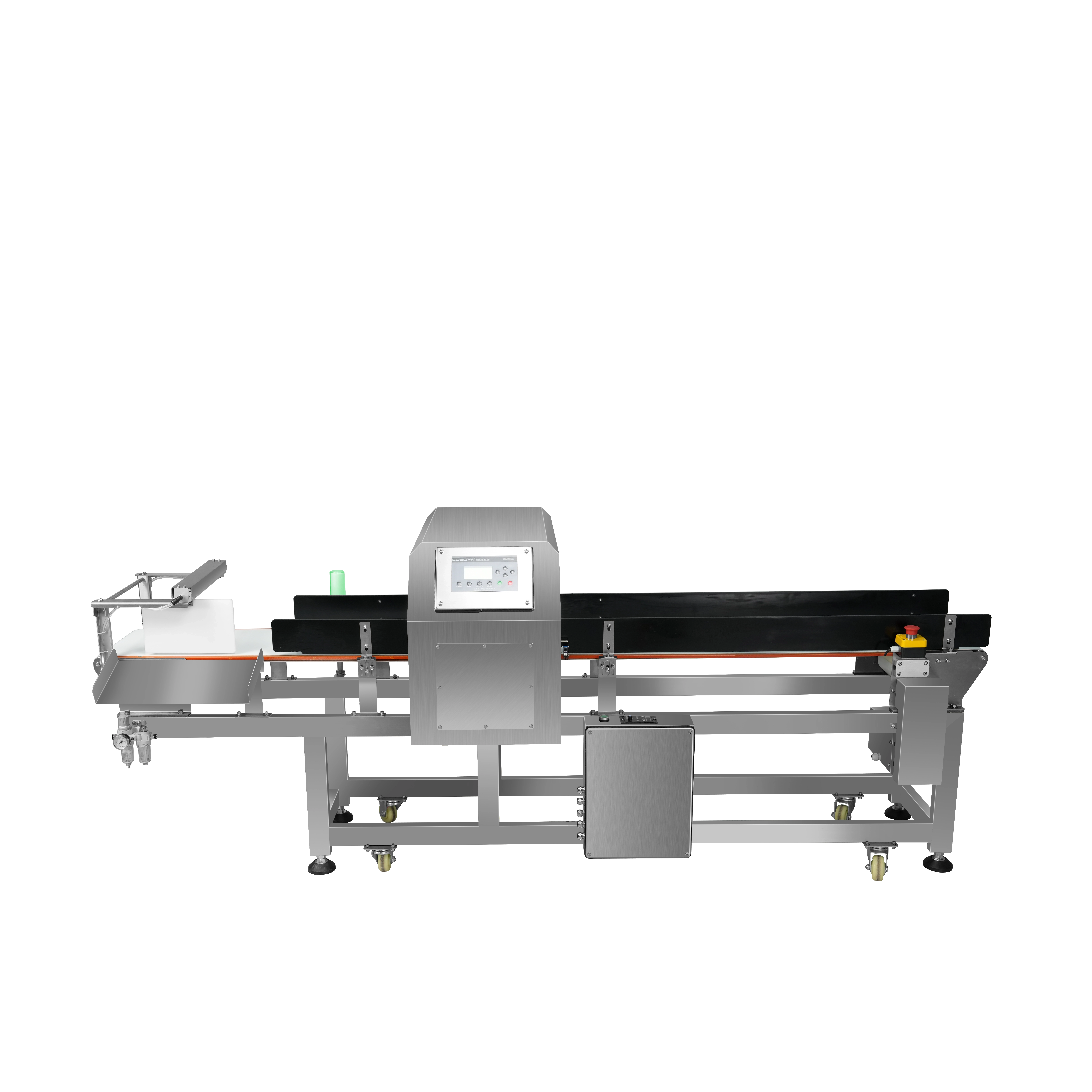 Detector de metais com rejeição esquerda e direita para lanches