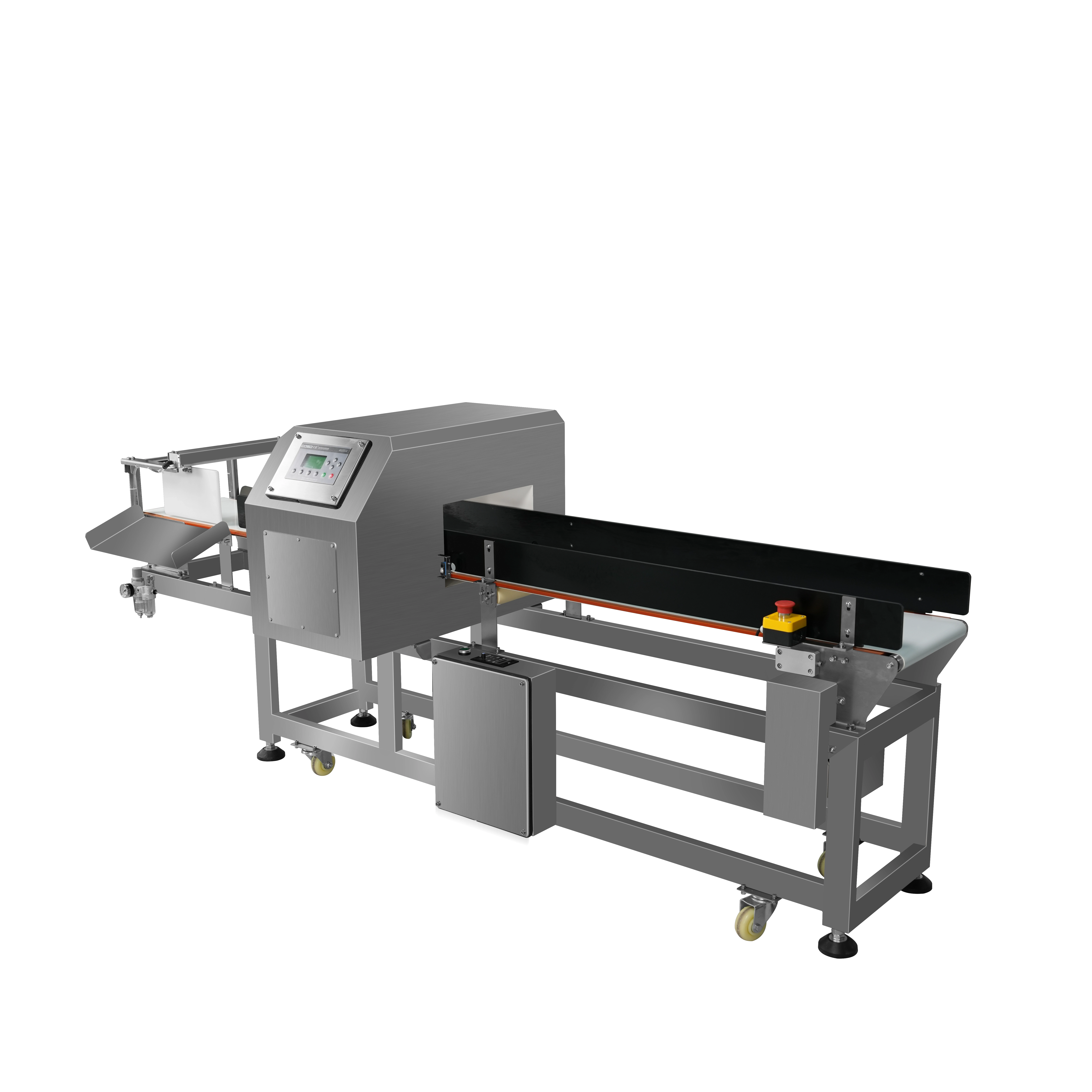Detector de metais com rejeição esquerda e direita para lanches