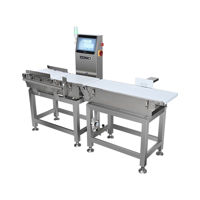 Na linha Checkweigher para produtos embalados