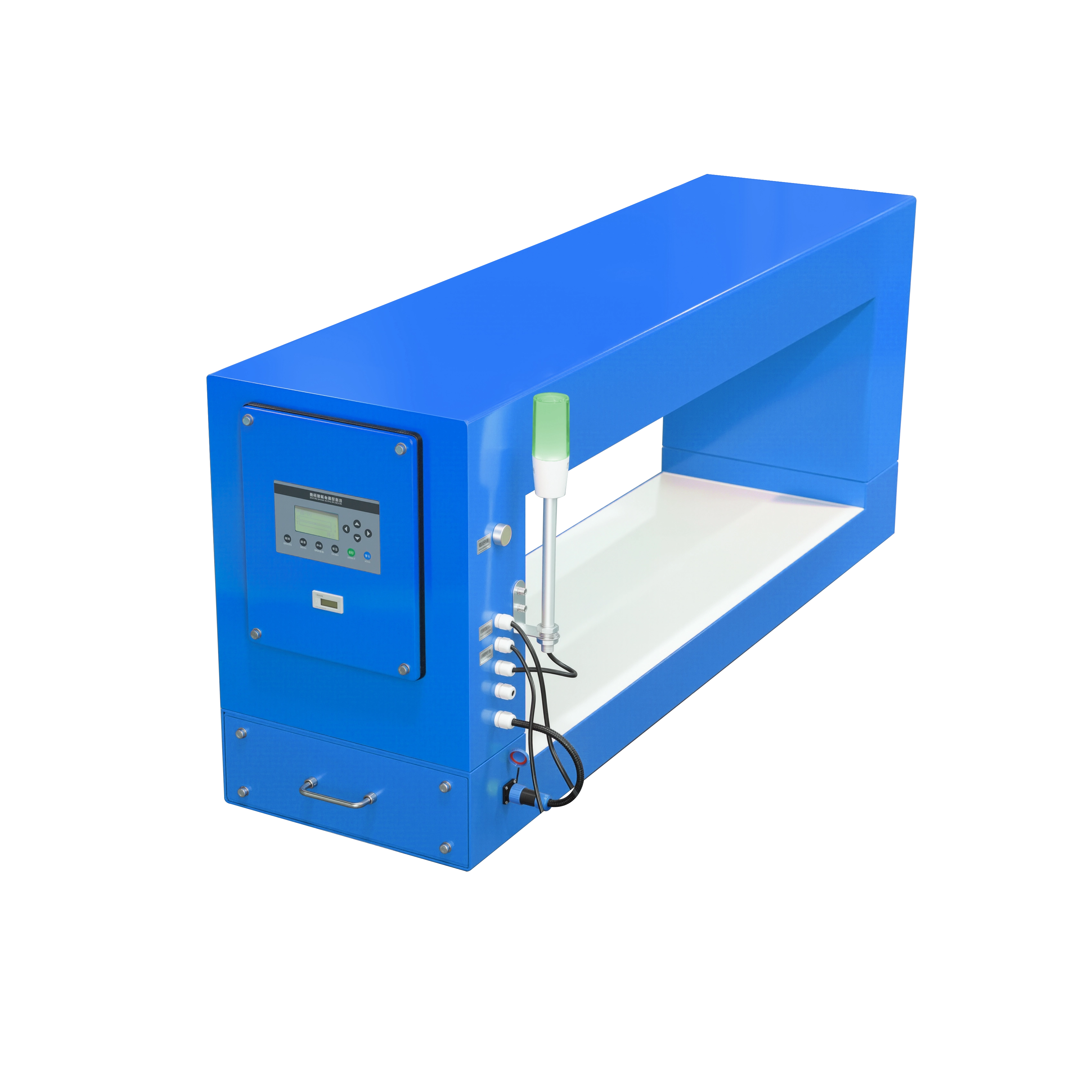 Detector de metais com exterior azul para material de construção 