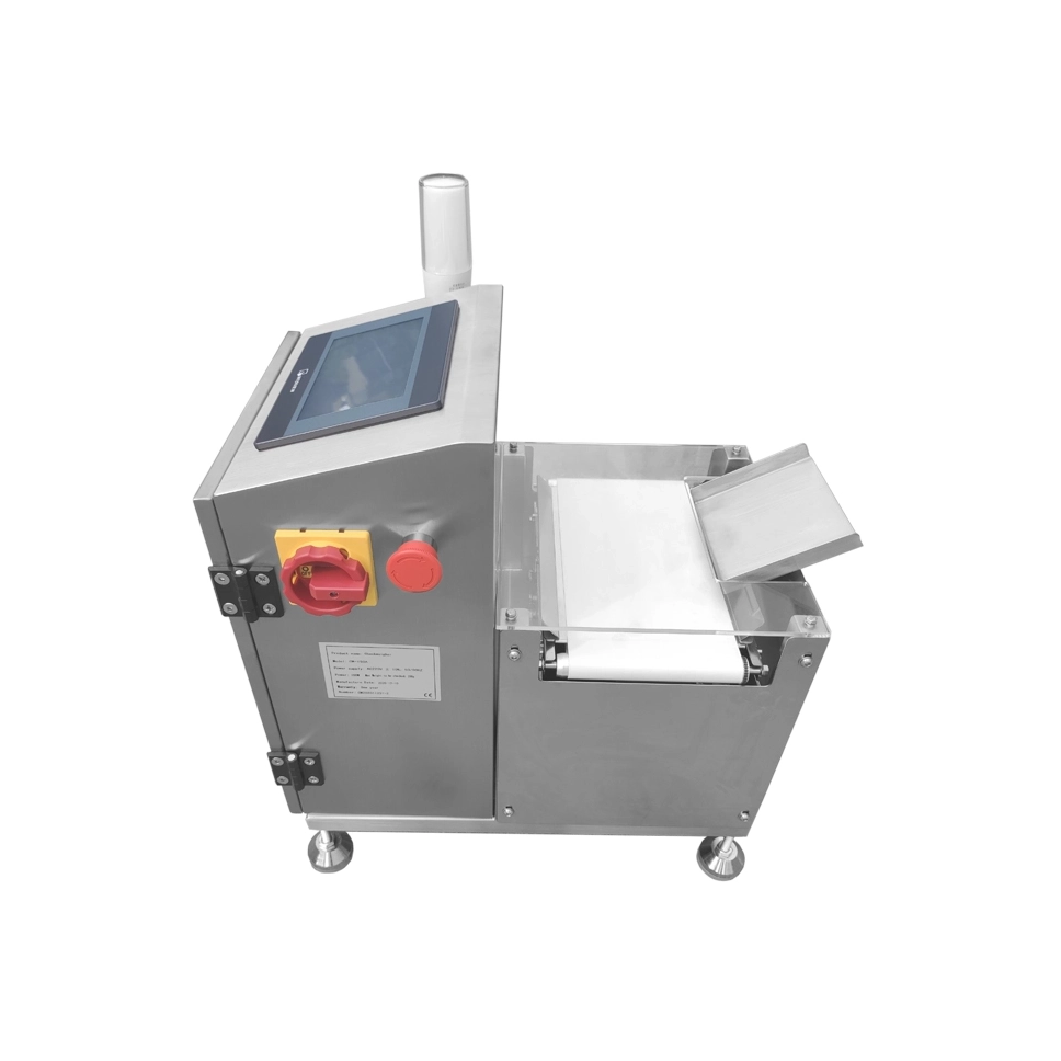 Balança de correia Stop-and-Weigh para produtos de embalagens pequenas