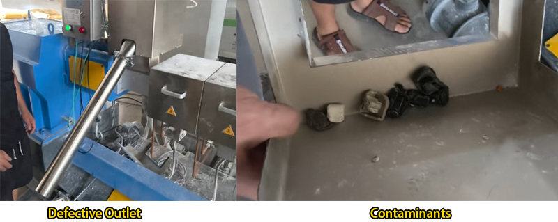 tomada defeituosa e contaminantes 