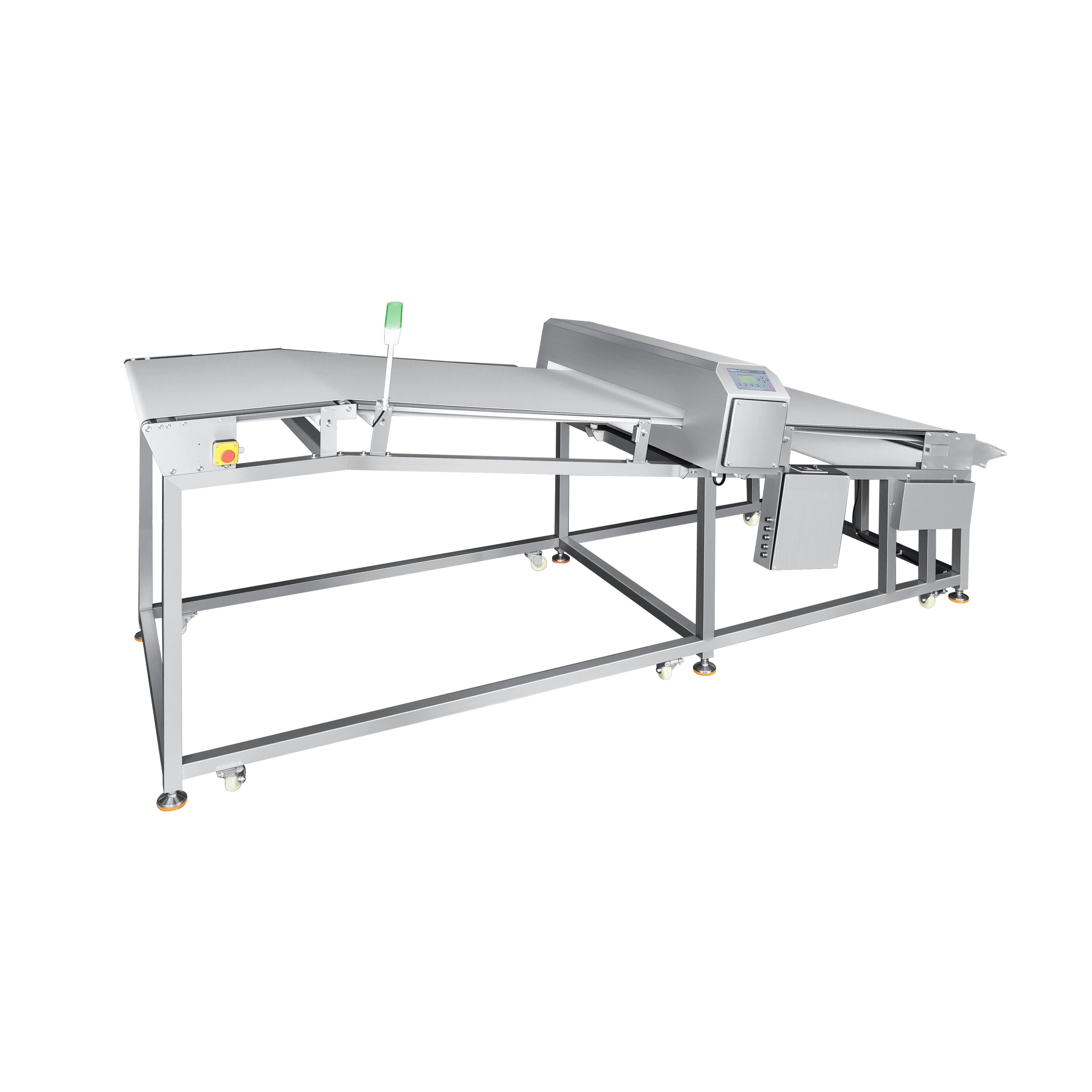 Detector de metais inclinado para produtos de panificação 
