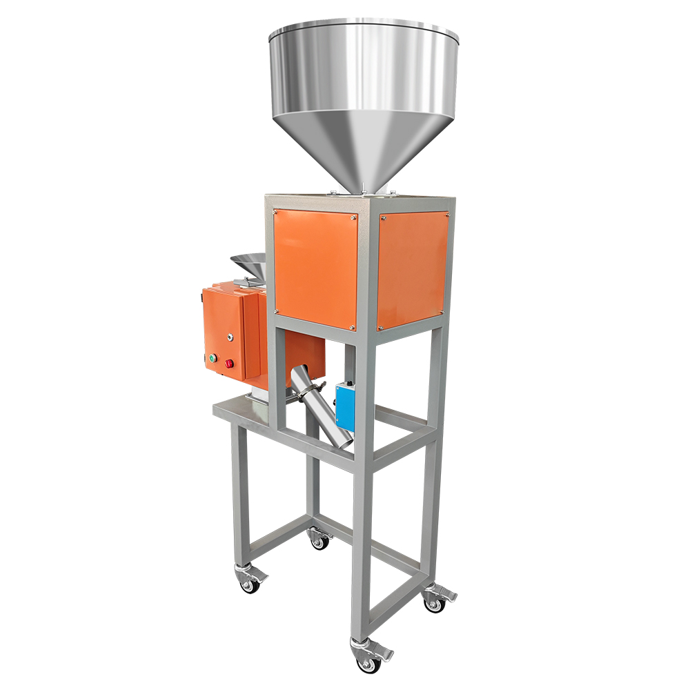 Detector de metais de queda livre com alimentação vibratória para plástico