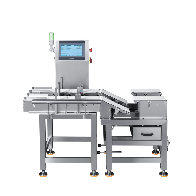 Verificador de peso de pista dupla para produtos embalados e ensacados