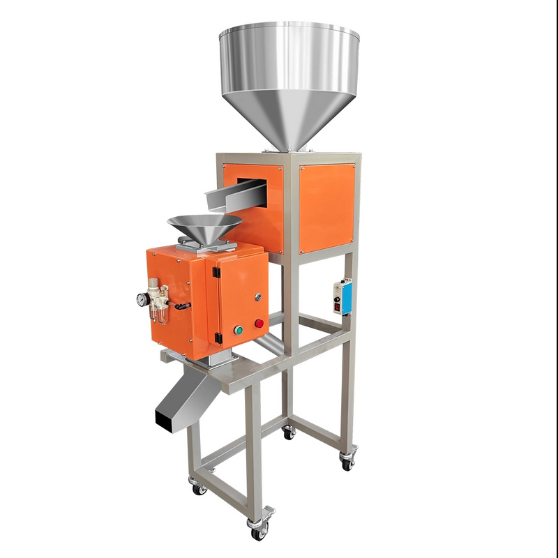 Separador de metal de queda livre com alimentação vibratória para plástico