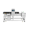 Detector de metais com rejeição de empurrador para produtos de médio porte